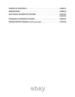New Holland L218, L220 Tier 4B Skid Steer Loader Service Manual Repair Shop Book