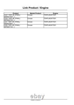 New Holland L221, L228, C227, C232 Tier 4B Stage 4 Skid Steer Loader Service Manual