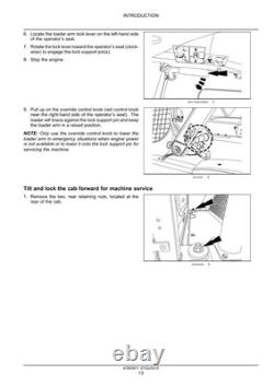 New Holland L221, L228, C227, C232 Tier 4B Stage 4 Skid Steer Loader Service Manual