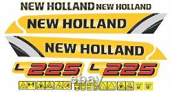 New Holland L225 Skid Steer Loader Decals / Stickers (Compatible Complete Set)