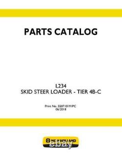 New Holland L234 Skid Steer Loader Tier 4b-c Parts Catalog