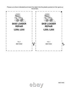 New Holland L250, L255 Skid Steer Loader Service Manual Repair Shop Book
