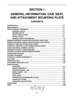 New Holland L250, L255 Skid Steer Loader Service Manual Repair Shop Book
