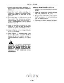 New Holland L250, L255 Skid Steer Loader Service Manual Repair Shop Book