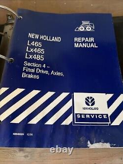 New Holland L465 LX465 LX485 Skid Steer Service Repair Manual Set