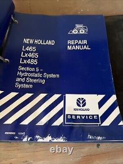 New Holland L465 LX465 LX485 Skid Steer Service Repair Manual Set