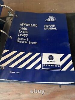 New Holland L465 LX465 LX485 Skid Steer Service Repair Manual Set