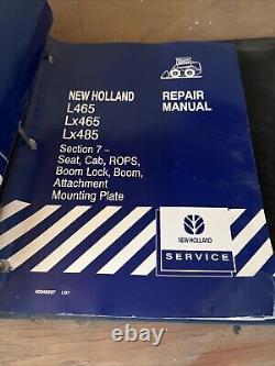 New Holland L465 LX465 LX485 Skid Steer Service Repair Manual Set