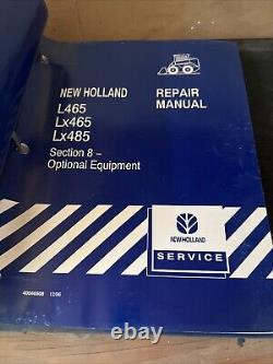 New Holland L465 LX465 LX485 Skid Steer Service Repair Manual Set