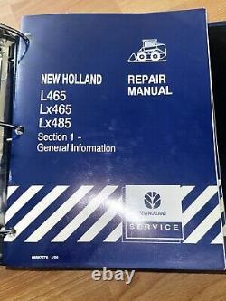 New Holland L465 LX465 LX485 Skid Steer service repair manual Set VG