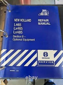 New Holland L465 LX465 LX485 skid steer factory repair manual set OEM