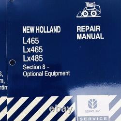 New Holland L465 Lx465 Lx485 Skid Steer Loader Service Repair Manual Set