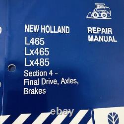 New Holland L465 Lx465 Lx485 Skid Steer Loader Service Repair Manual Set