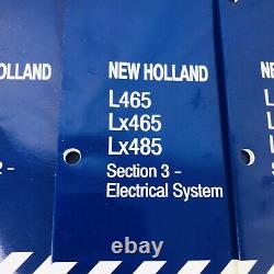 New Holland L465 Lx465 Lx485 Skid Steer Loader Service Repair Manual Set