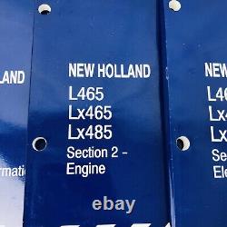 New Holland L465 Lx465 Lx485 Skid Steer Loader Service Repair Manual Set