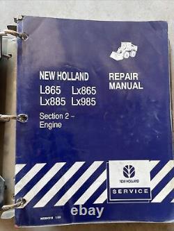 New Holland L865 LX865 LX885 LX985 Skid Steer Service Manual Book Shop FULL Set