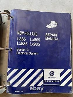 New Holland L865 LX865 LX885 LX985 Skid Steer Service Manual Book Shop FULL Set