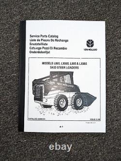 New Holland L865 LX865 Skid steer Loader Parts Catalog Manual