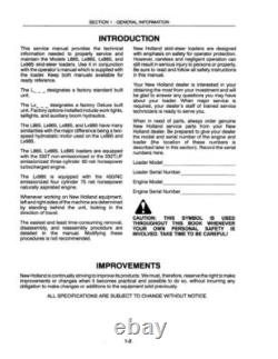 New Holland L865, Lx865, Lx885, Lx985 Skid Steer Loader Service Manual Repair Shop
