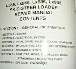 New Holland L865 Lx865 Lx885 Lx985 Skid Steer Loader Service Repair Manual OEM