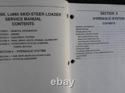 New Holland L865 Lx865 Lx885 Lx995 Skid Steer Loader Tractor Service Manual