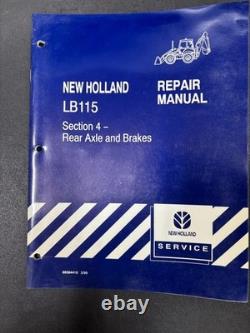New Holland LB 115 Repair Manuals, set of different items. 7 Books