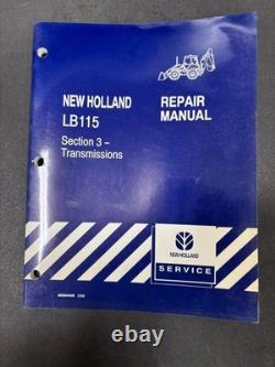 New Holland LB 115 Repair Manuals, set of different items. 7 Books