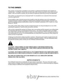 New Holland LB75. B, LB90, LB110, LB115. B Tractor Loader Backhoe Service Manual