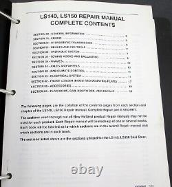 New Holland LS140 LS150 Skid Steer Loader Service Repair Manual 7/03