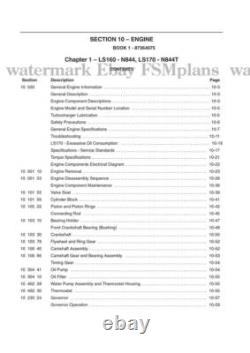 New Holland LS160 LS170 6041360701 Workshop Service Manual Skid Steer