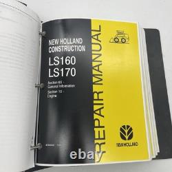New Holland LS160 LS170 Skid Steer Loader Service Repair Manual Ring Binder