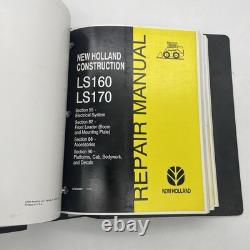 New Holland LS160 LS170 Skid Steer Loader Service Repair Manual Ring Binder