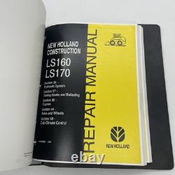 New Holland LS160 LS170 Skid Steer Loader Service Repair Manual Ring Binder