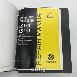 New Holland LS160 LS170 Skid Steer Loader Service Repair Manual Ring Binder