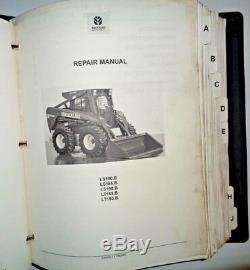 New Holland LS180. B/185. B/190. B LT185. B LT190B Skid Steer Loader Repair Manual