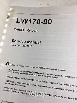 New Holland LW170, LW190 Wheel Loader Repair, Service Manual