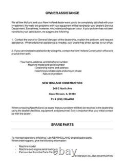 New Holland LW170, LW190 Wheel Loader Service Manual Repair Shop Book