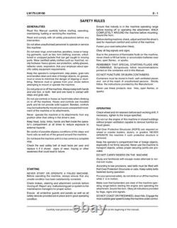 New Holland LW170, LW190 Wheel Loader Service Manual Repair Shop Book