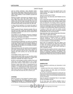 New Holland LW170, LW190 Wheel Loader Service Manual Repair Shop Book