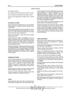 New Holland LW170, LW190 Wheel Loader Service Manual Repair Shop Book