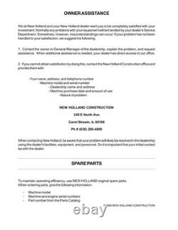 New Holland LW190. B Wheel Loader Service Manual Repair Shop Book