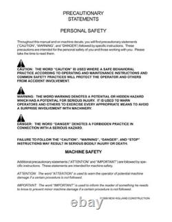 New Holland LW190. B Wheel Loader Service Manual Repair Shop Book