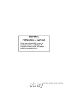 New Holland LW190. B Wheel Loader Service Manual Repair Shop Book