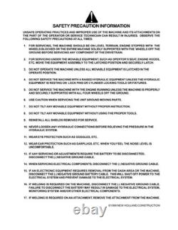 New Holland LW190. B Wheel Loader Service Manual Repair Shop Book