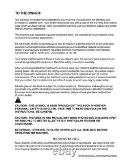 New Holland LW270 Wheel Loader Service Manual Repair Shop Book