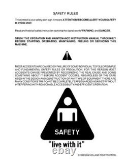 New Holland LW270 Wheel Loader Service Manual Repair Shop Book