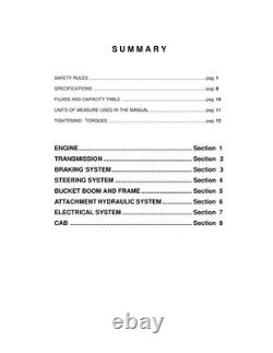 New Holland LW270 Wheel Loader Service Manual Repair Shop Book