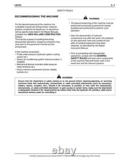 New Holland LW270 Wheel Loader Service Manual Repair Shop Book