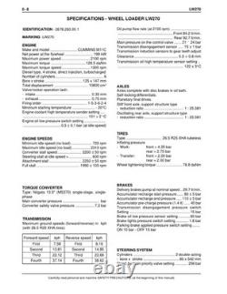 New Holland LW270 Wheel Loader Service Manual Repair Shop Book