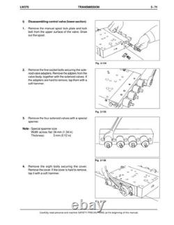 New Holland LW270 Wheel Loader Service Manual Repair Shop Book